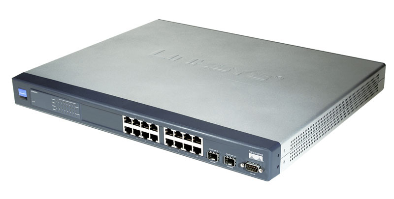 Cisco SRW2016, 16 port Gigabit Switch   WebView