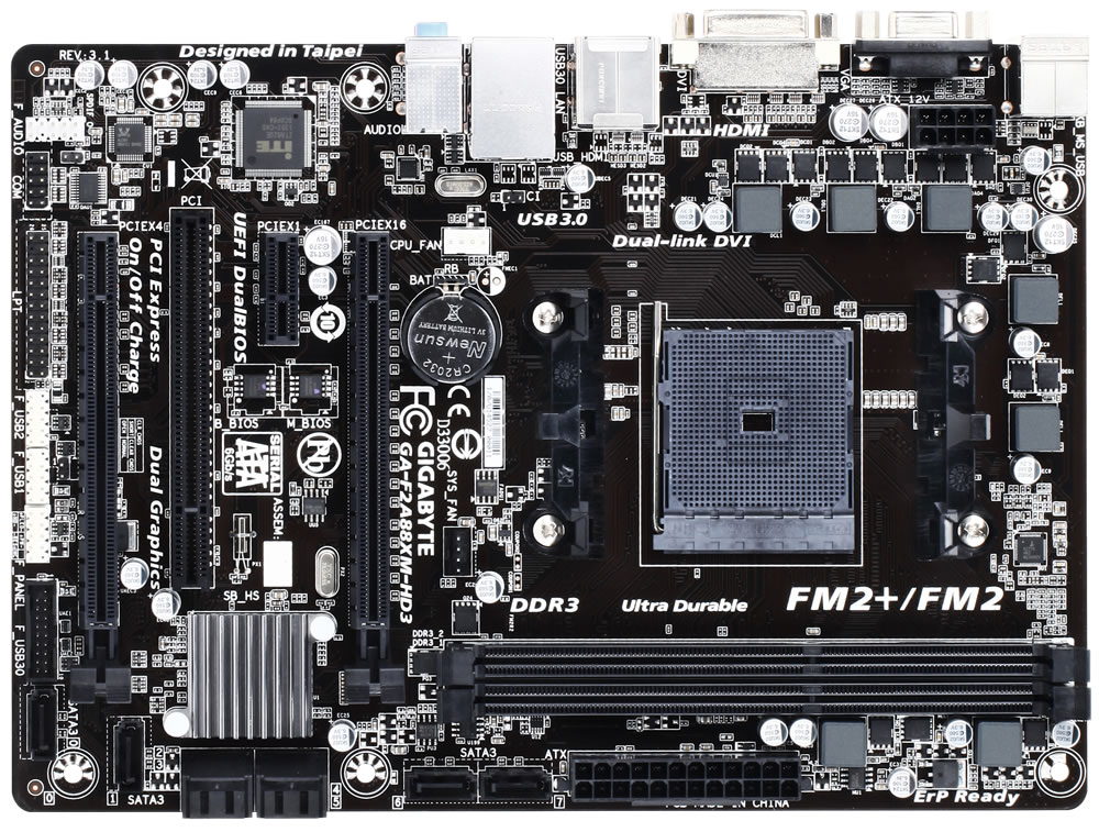 Main Gigabyte GA-F2A88XM-HD3, Socket FM2+ (GA-F2A88XM-HD3)