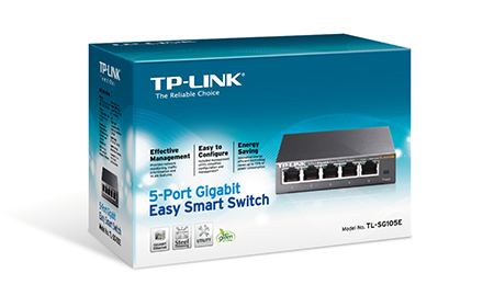 Switch TP-Link TL-SG105E, 5-Port Gigabit Easy Smart Switch