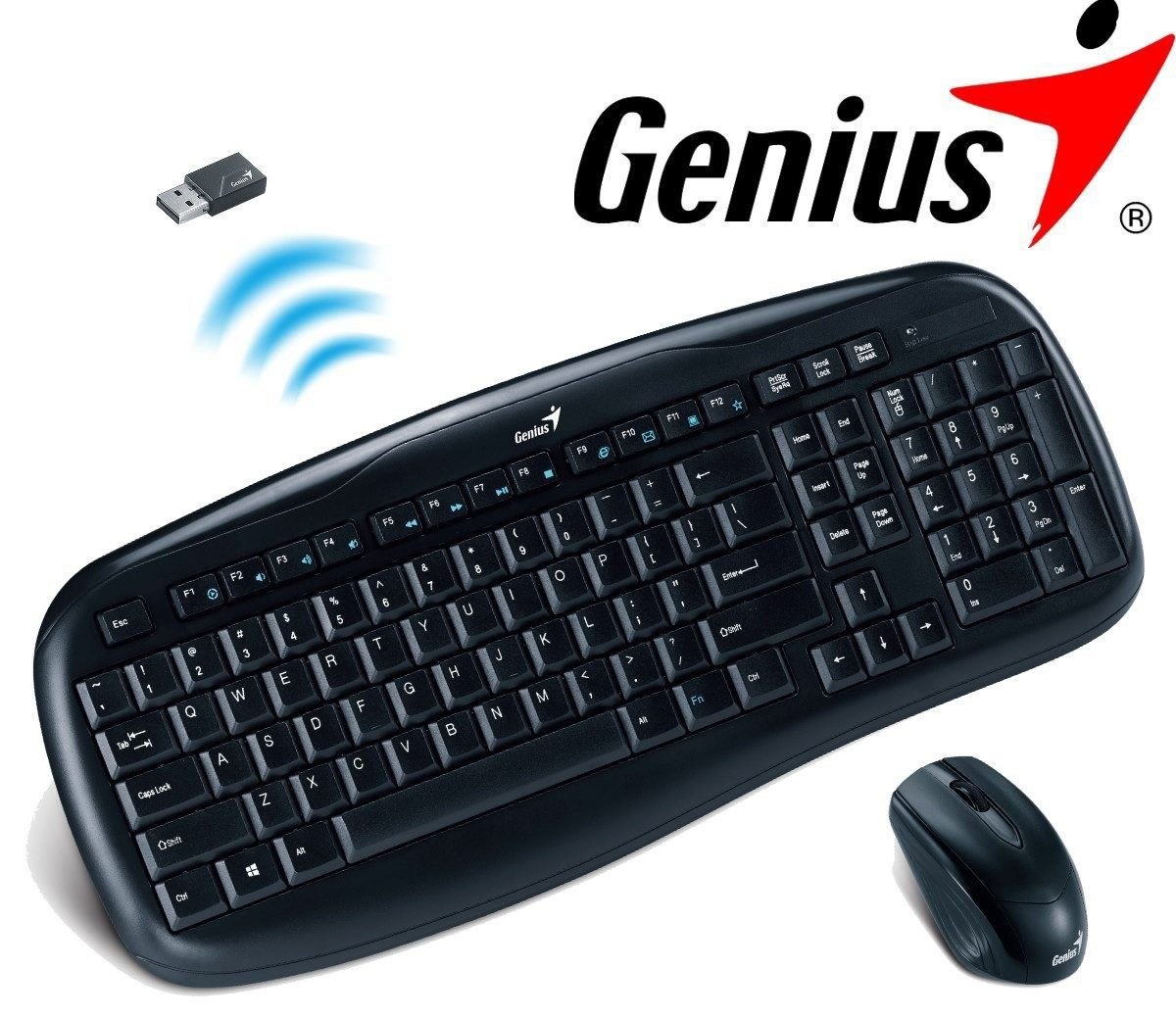 Bộ bàn phí chuột không dây Genius KB-8000X