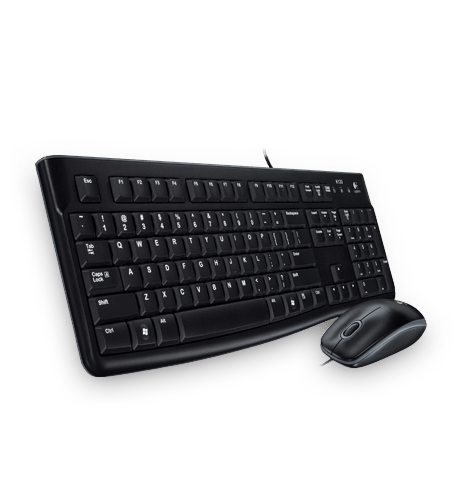 Bộ bàn phím chuột có dây Logitech Desktop MK120