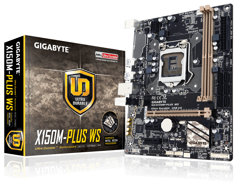 Main Server Gigabyte GA-X150M-PLUS WS, Socket 1151 (GA-X150M-PLUS WS)