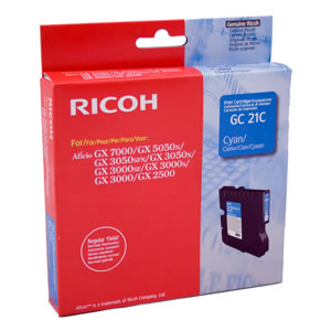 Mực in Ricoh GC21 Cyan Gel Cartridge