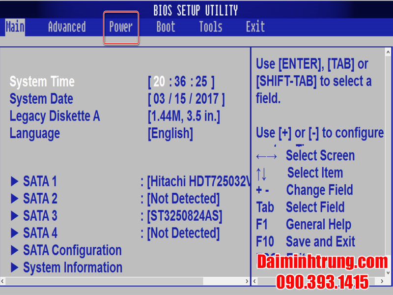 cach kiem tra nhiet do laptop bang bios